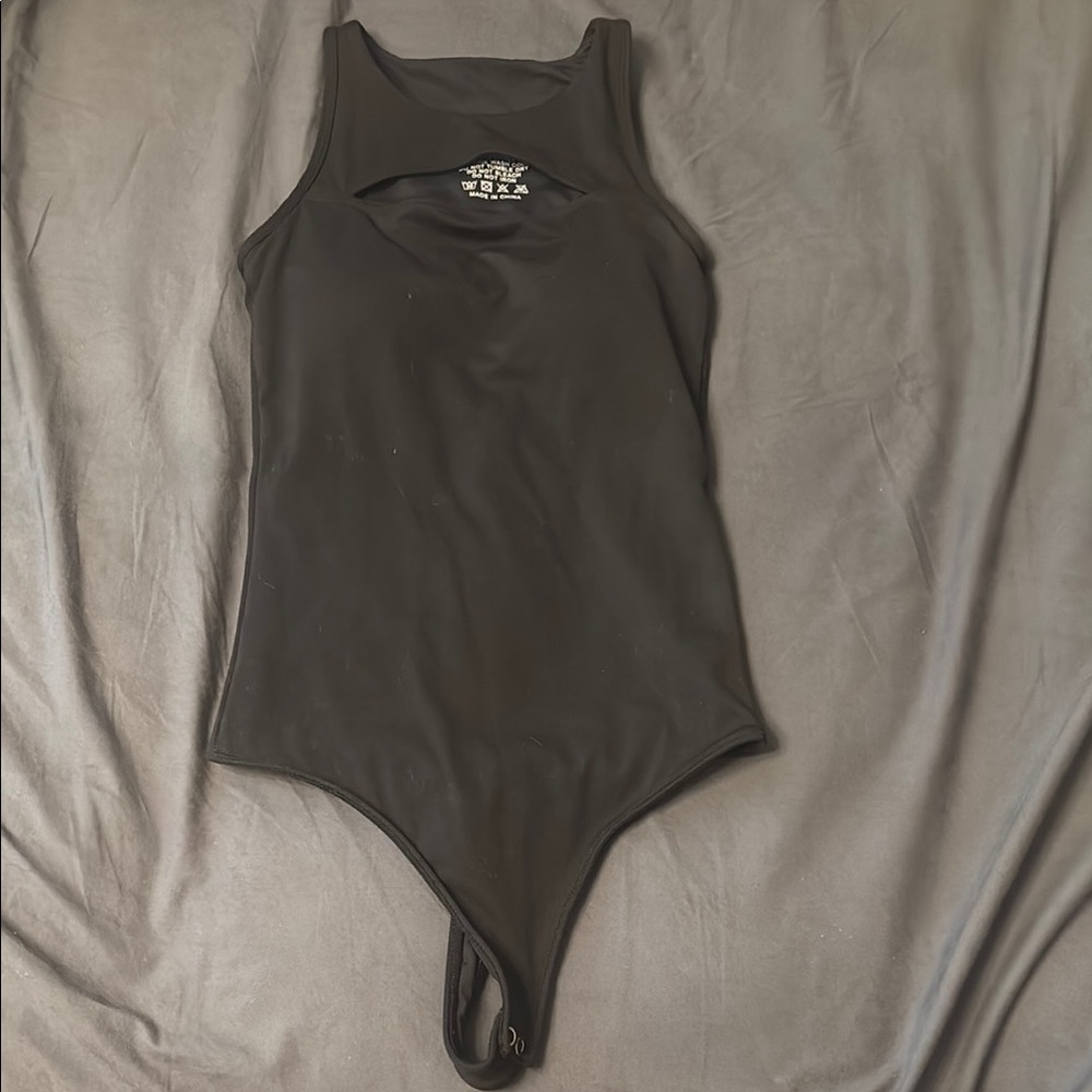 Klassy Network Black Sleeveless Brami Bodysuit